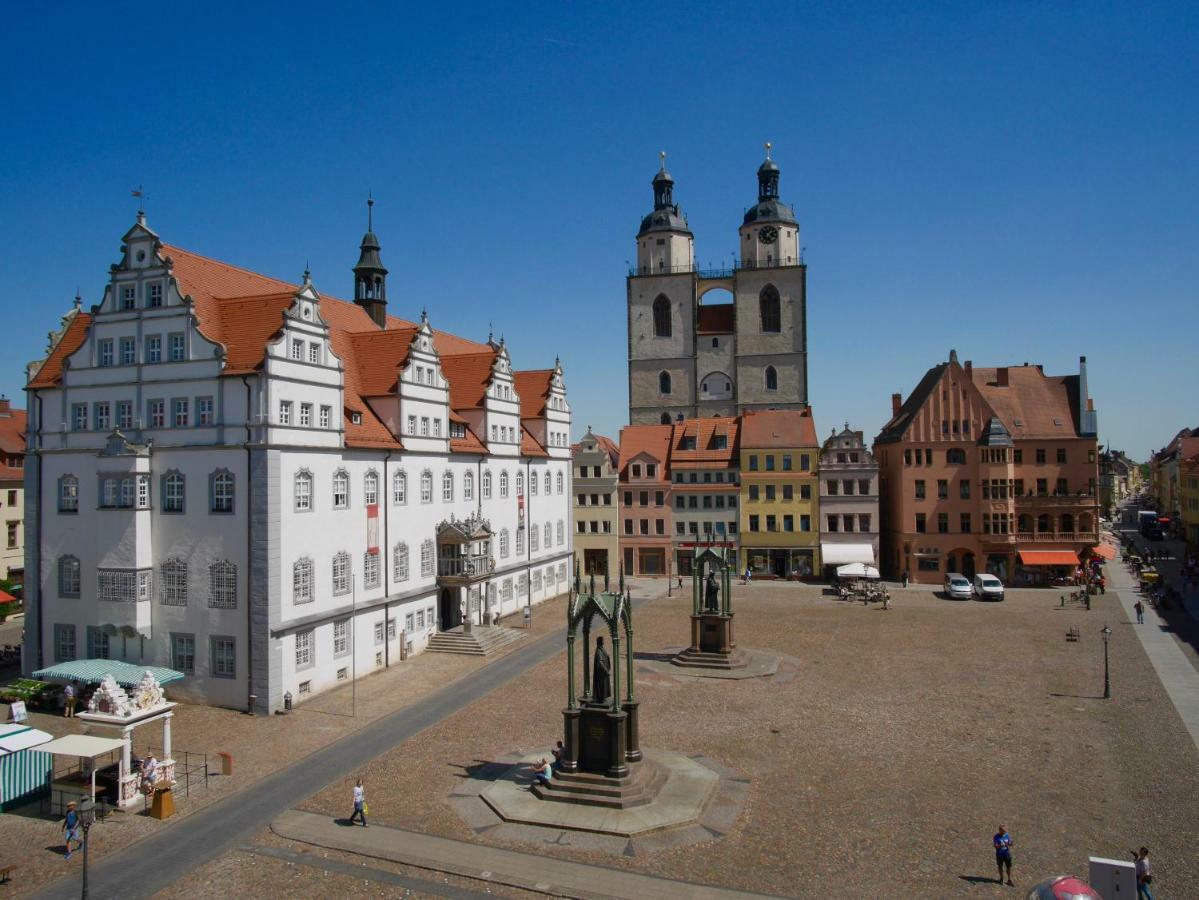 Wohnen Im Ehemaligen Kaminstudio Mit Klimaanlage Lägenhet Wittenberg Exteriör bild